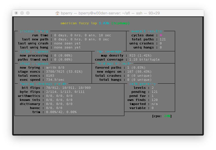 The retro UI of afl-fuzz